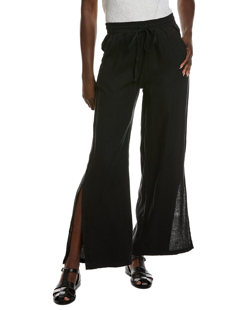 Bella Dahl Side Slit Linen Wide Leg Pant