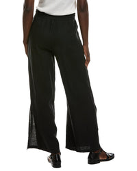 Bella Dahl Side Slit Linen Wide Leg Pant