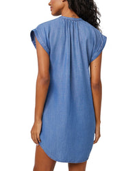 Bella Dahl Cap Sleeve Henley Dress