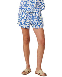 Bella Dahl Ruffle Edge Linen-Blend Short