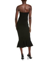 Norma Kamali Corset Midi Dress