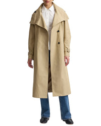 Avec Les Filles Avec Les Filles Funnel Neck Slouchy Trench Coat