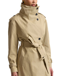 Avec Les Filles Avec Les Filles Funnel Neck Slouchy Trench Coat
