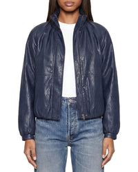 Avec Les Filles Avec Les Filles High Funnel Neck Balloon Bomber Jacket