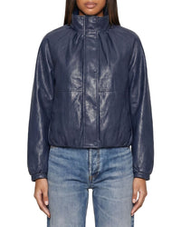 Avec Les Filles Avec Les Filles High Funnel Neck Balloon Bomber Jacket