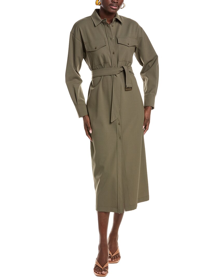 Weekend Max Mara Clown Wool-Blend Shirtdress