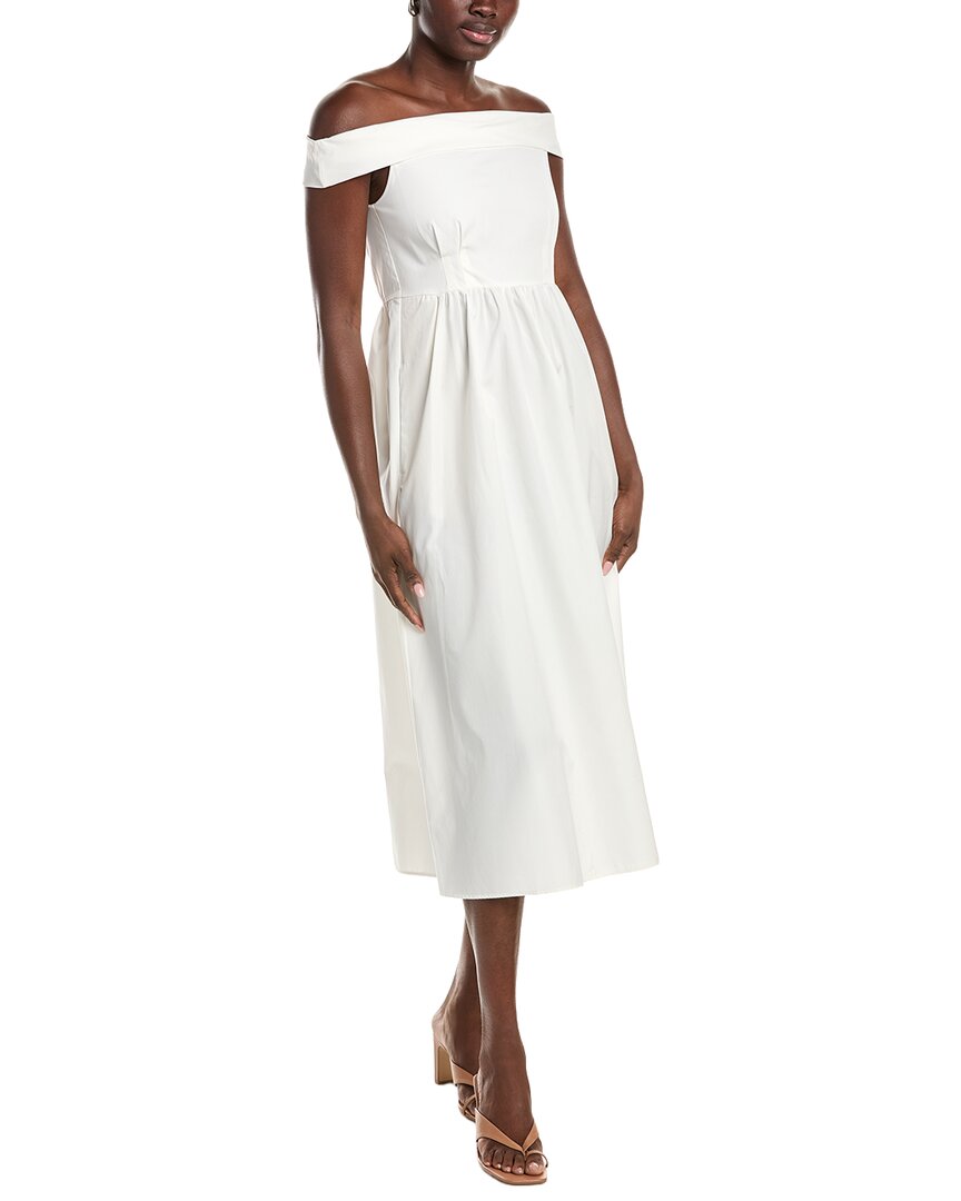 Weekend Max Mara Prost Off-The-Shoulder Midi Dress