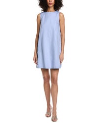 Weekend Max Mara Racer Linen-Blend Shift Dress