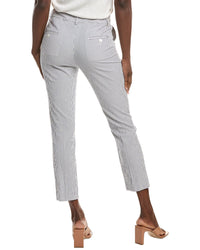 Weekend Max Mara Seersucker Cropped Cigarette Pant