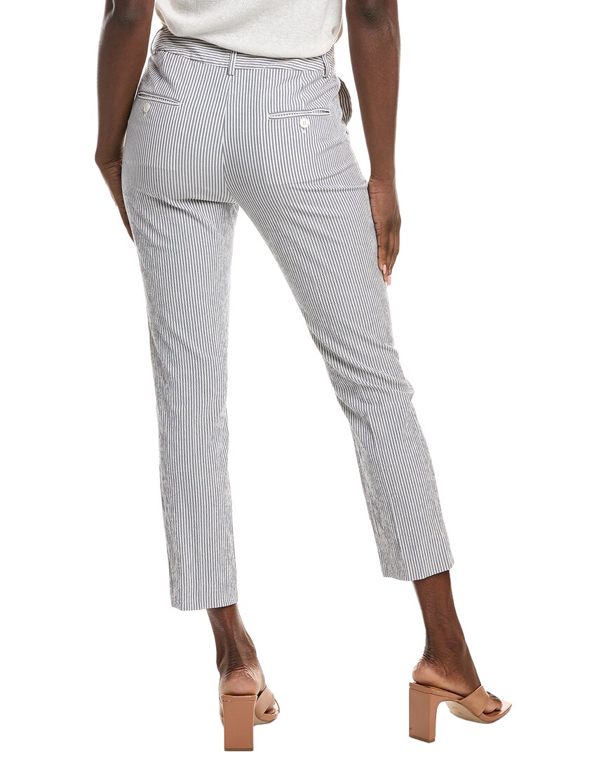 Weekend Max Mara Seersucker Cropped Cigarette Pant