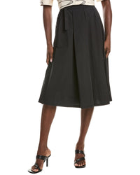 Weekend Max Mara Folk Pleated Midi Skirt