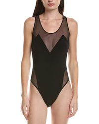 Norma Kamali Mesh Sides One-Piece