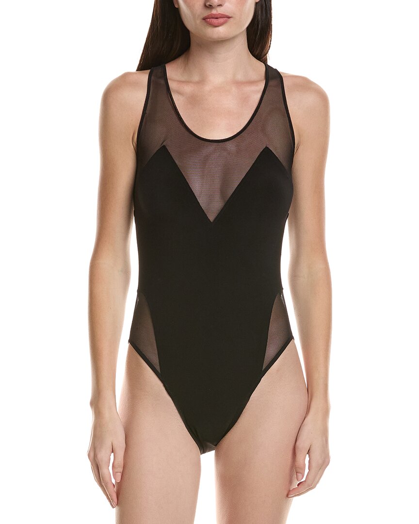 Norma Kamali Mesh Sides One-Piece