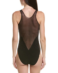 Norma Kamali Mesh Sides One-Piece