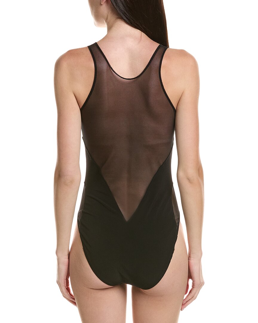 Norma Kamali Mesh Sides One-Piece
