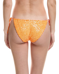 Norma Kamali Petite Sequin String Bikini Bottom