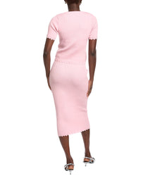 Anna Kay Soyka 2Pc Crop Top & Midi Skirt Set