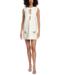 Alexis Krystle Beaded Wire Pearl Shift Dress