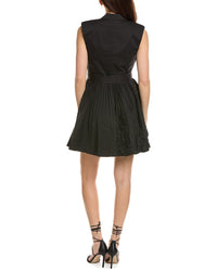 alexis dress line $995 Alexis Women's Blue Linen Sleeveless Straight Neck A-Line Dress Size  XS
