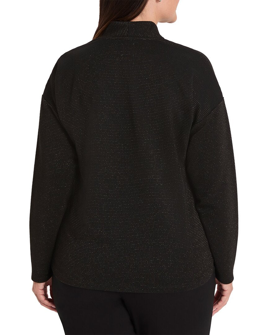 Nic+Zoe Plus Sparkle Stripe Everyday Top