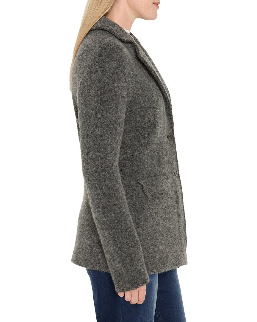 Nic+Zoe Brushed Double Knit Wool & Alpaca-Blend Blazer