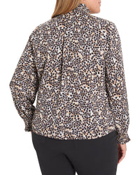 Nic+Zoe Plus Little Leopard Top
