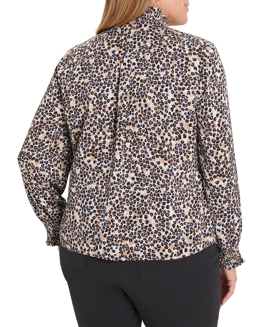 Nic+Zoe Plus Little Leopard Top