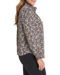 Nic+Zoe Plus Little Leopard Top