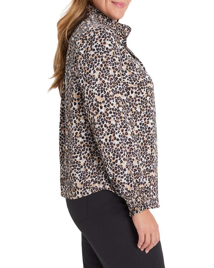 Nic+Zoe Plus Little Leopard Top