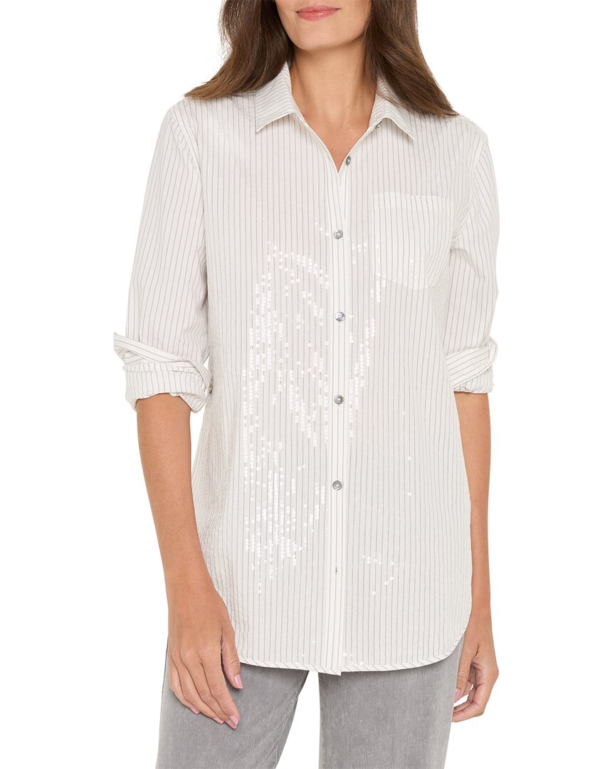 Nic+Zoe Subtle Shine Stripe Shirt