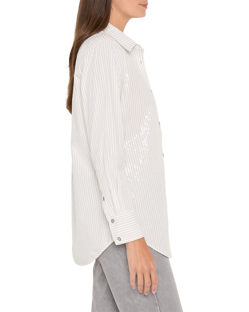 Nic+Zoe Subtle Shine Stripe Shirt