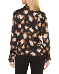 Nic+Zoe Petite Golden Ginko Popover Shirt