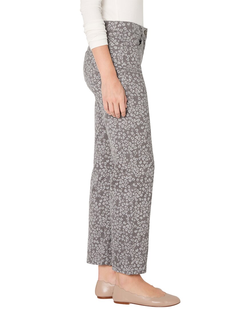 Nic+Zoe Leopard Print Recess Straight Ankle Pant