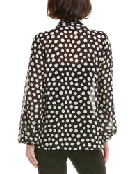 Tahari Asl Puff Sleeve Blouse