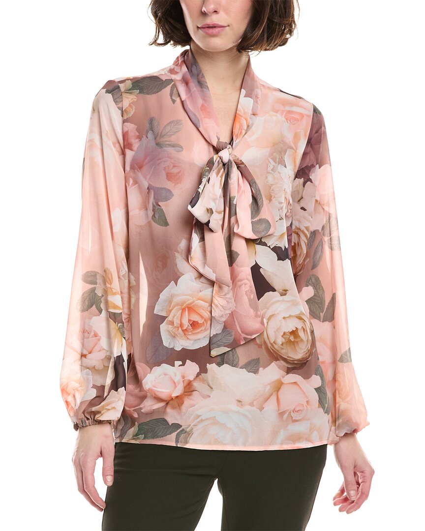 Tahari Asl Puff Sleeve Blouse