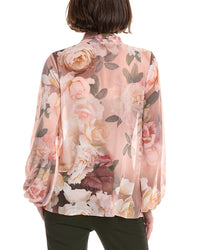 Tahari Asl Puff Sleeve Blouse