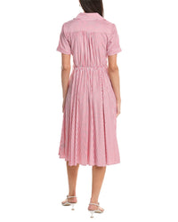Tahari Asl Short Sleeve Midi Dress