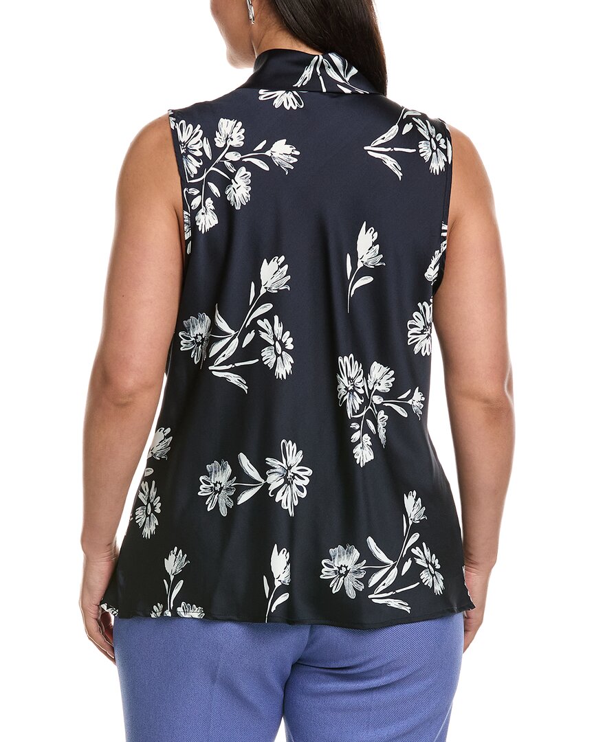 Tahari ASL Tahari Asl Plus Hammer Satin Top