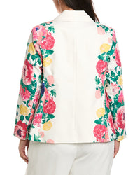 Tahari Asl Plus Sateen Blazer