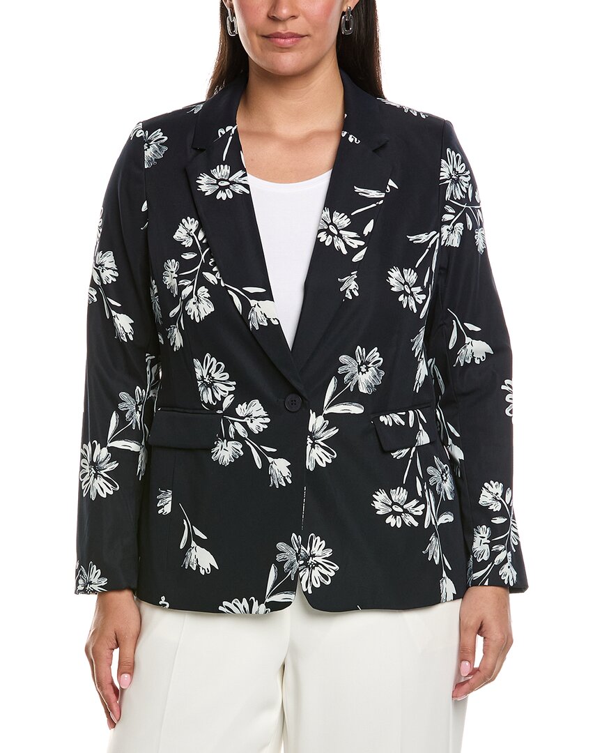 Tahari Asl Plus Sateen Blazer