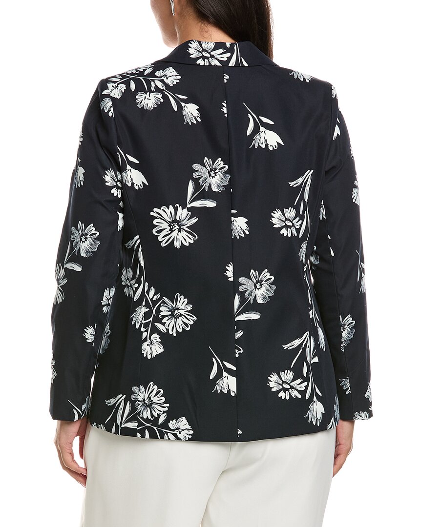 Tahari Asl Plus Sateen Blazer