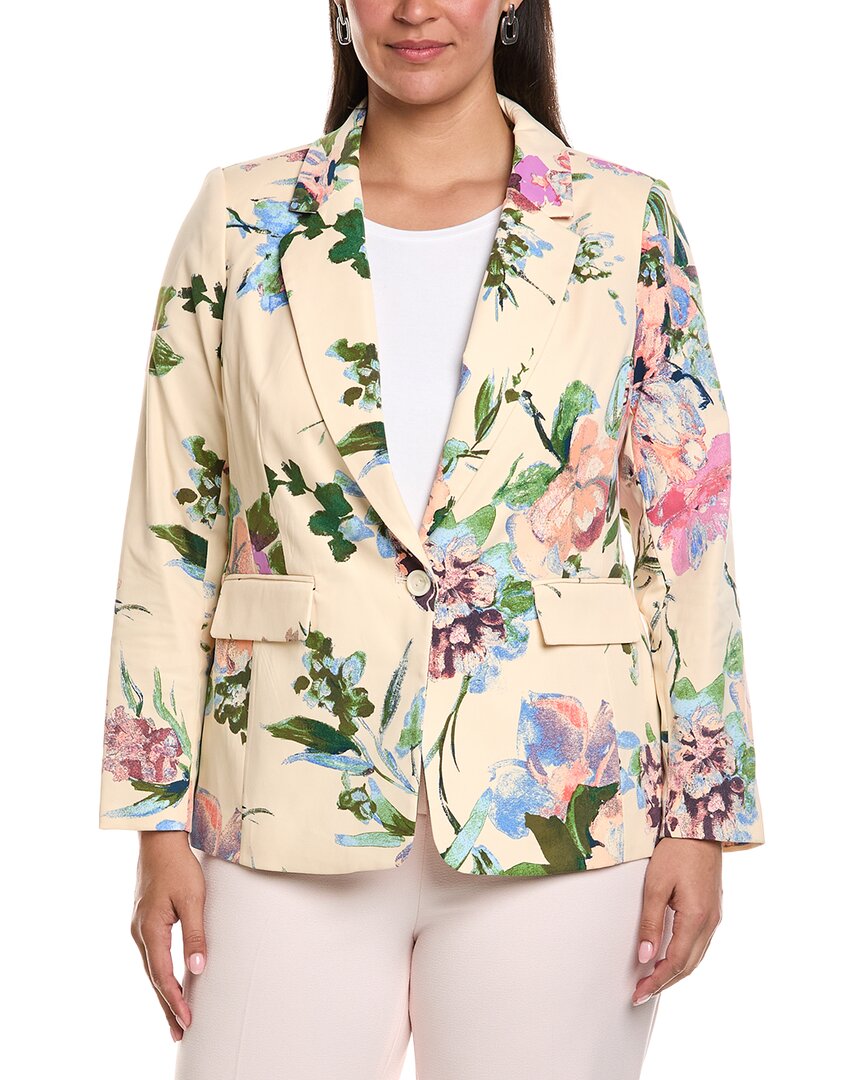 Tahari ASL Tahari Asl Plus Sateen Blazer