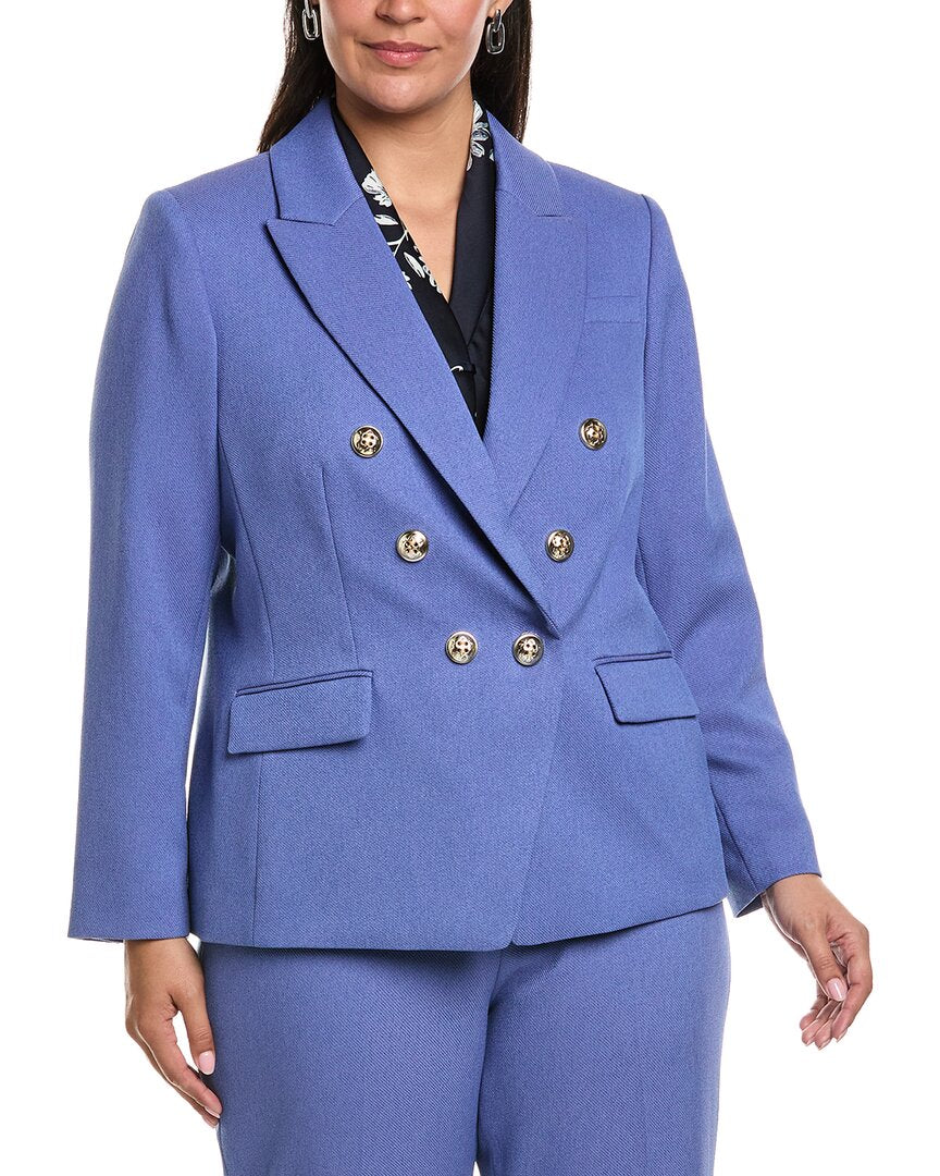 Tahari ASL Tahari Asl Plus Twill Blazer