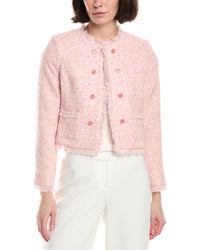 Tahari Asl Petite Casual Wool-Blend Jacket