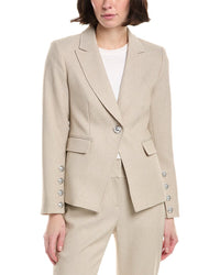 Tahari Asl Petite Twill Blazer