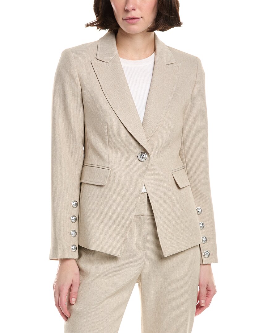 Tahari Asl Petite Twill Blazer