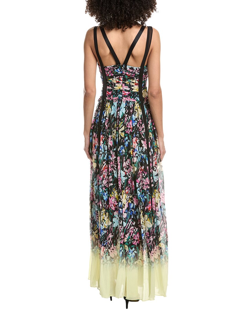 3.1 Phillip Lim Flowerworks Chiffon Degrade Ruched Silk-Blend Gown