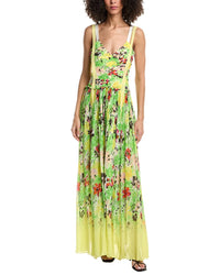 3.1 Phillip Lim Flowerworks Chiffon Degrade Ruched Silk-Blend Gown
