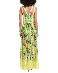3.1 Phillip Lim Flowerworks Chiffon Degrade Ruched Silk-Blend Gown