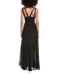 3.1 Phillip Lim Textured Chiffon Ruched Silk-Blend Gown